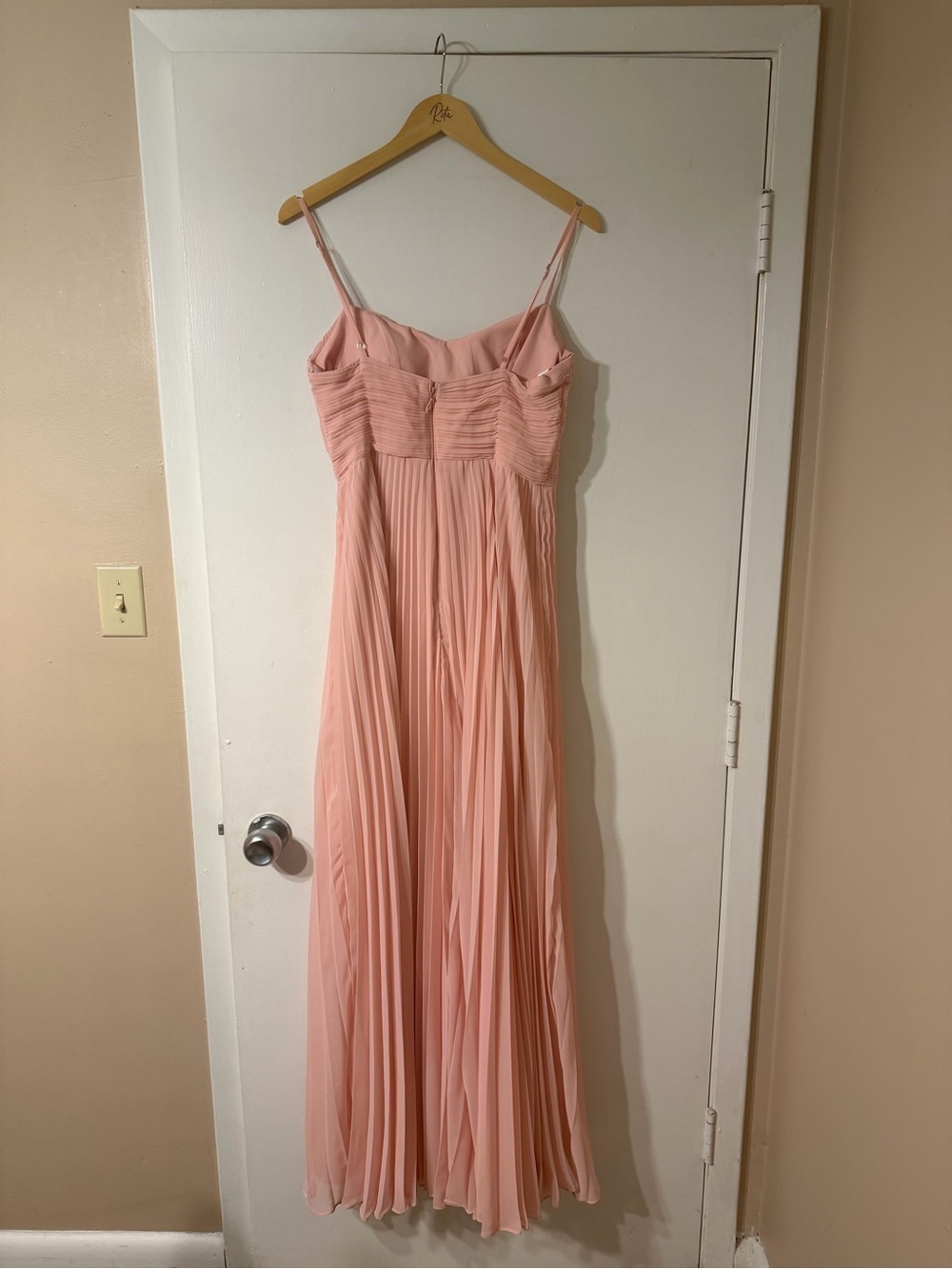 Azazie Catie Bridesmaid Dress in Powder Pink - Picture 3 of 7
